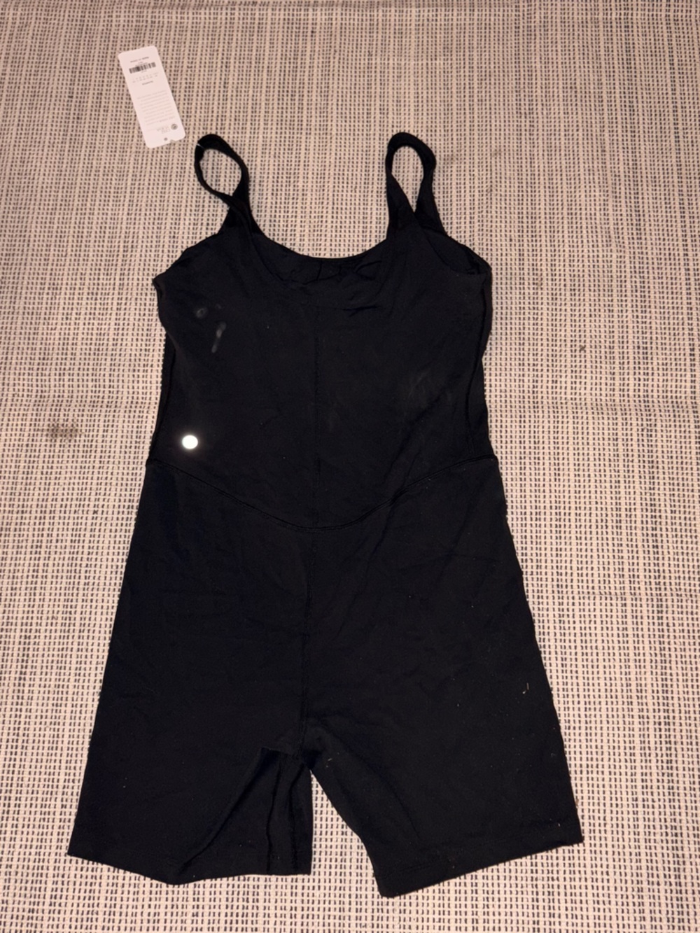 CRZ YOGA Women's Butterluxe Scoop Neck Rompers 6'' Shorts Bodysuits Size M Black - Picture 4 of 8